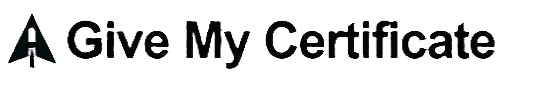 GIVE MY CERTIFICATE LOGO